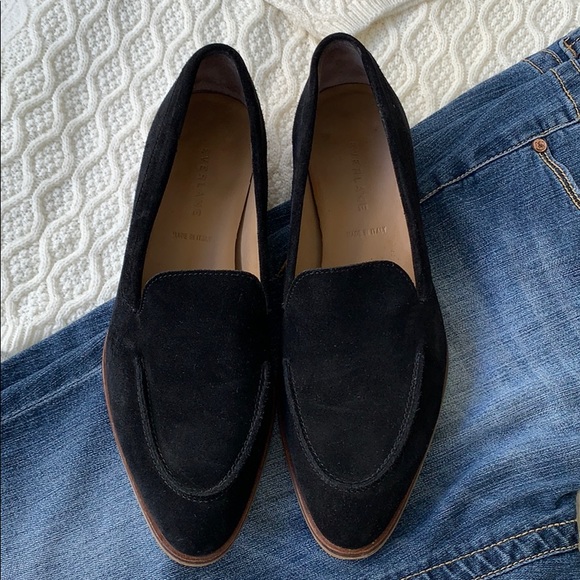 Everlane Shoes - Everlane The Modern Loafer Black Suede Pointed Toe